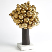Additional view of Bubbles For Brains in gold and dark bronze.