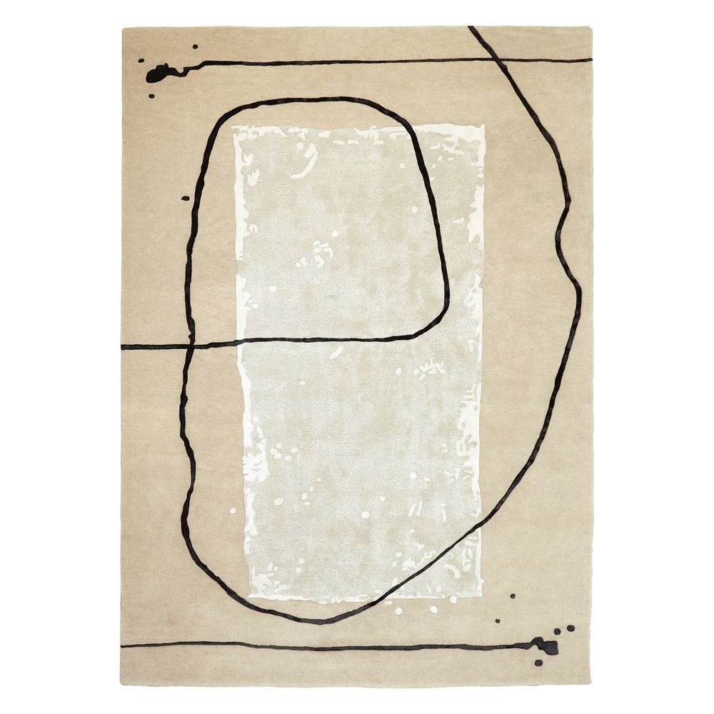 Passage Rug, shown in beige and cream with wool, textile pile, and soft textile floor covering.