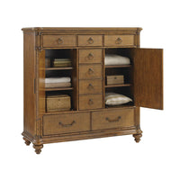 Additional view of Balencia Gentlemans Chest in warm medium brown and golden amber.