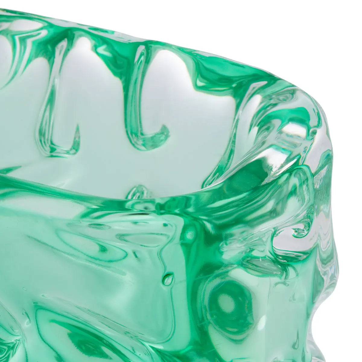 Bowl Avoir Turquoise Green Glass - image 5