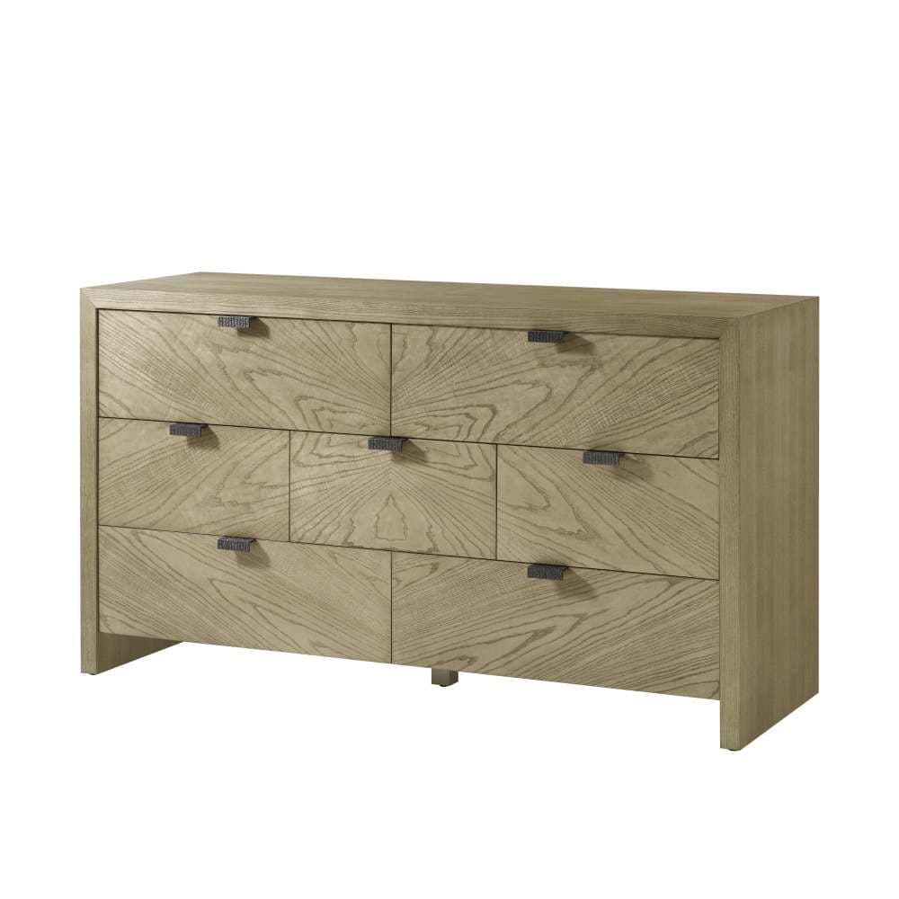 Alternate view of Catalina Dresser, featuring wood, metal, and seven-drawer storage configuration.