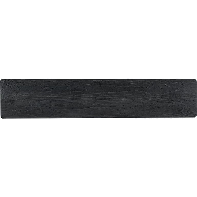 Alternate view of Chapman Console Table, featuring wood, metal, and elongated console proportions.