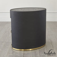 Ellipse Bedside Cabinet-Global Views-GVSA-AG2.20029-Side TablesIvory-7-France and Son
