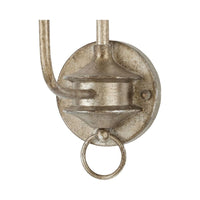 Alternate view of Nottaway Bronze Single-Light Wall Sconce in antique silver and pewter gray.