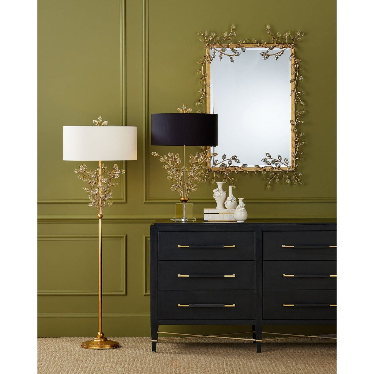 Floor Lamps Forget-Me-Not Gold Floor Lamp