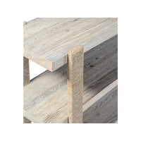 Alternate view of Commerce & Market Console Table in light beige and warm taupe.