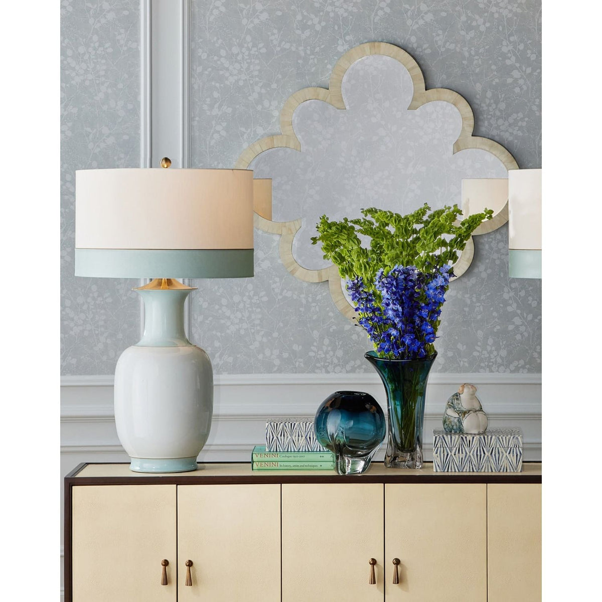 Table Lamps Kora Large Blue Table Lamp