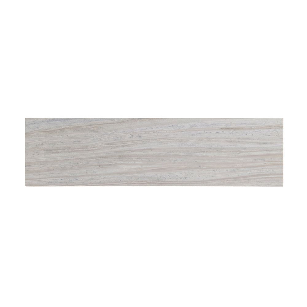 Additional view of Vernay Console in ivory and charcoal.