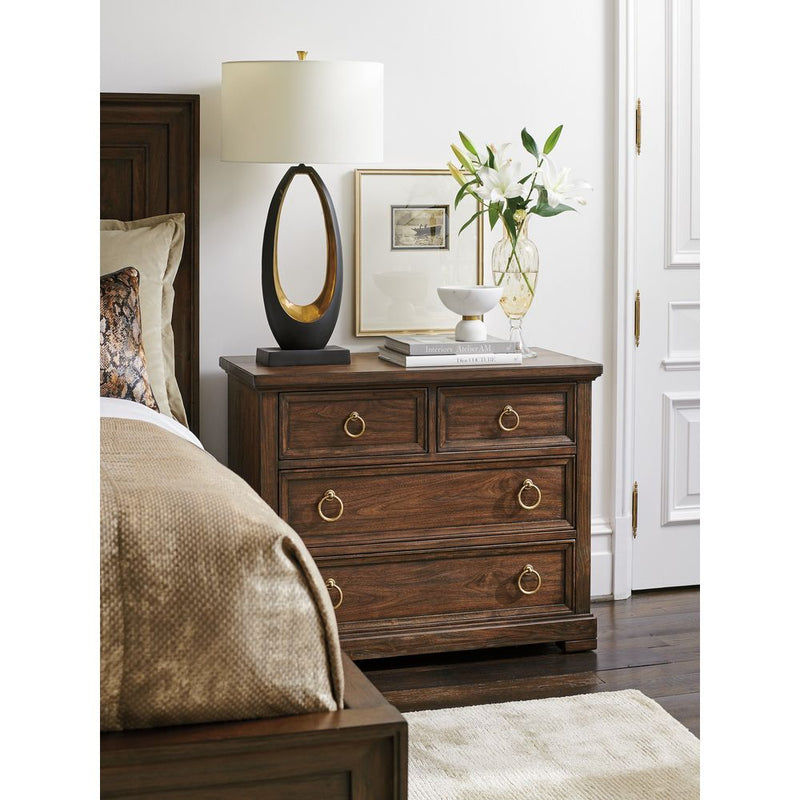 Alternate view of Cupertino Bachelors Chest in dark brown and espresso brown.
