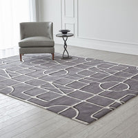 Alternate view of Gate Rug, featuring carved relief finish, wool, textile pile, and a low-to-medium pile surface.