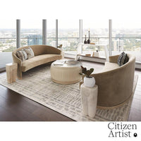 Alternate view of Frequency Rug, featuring low pile finish, wool, textile fiber, and floor covering.