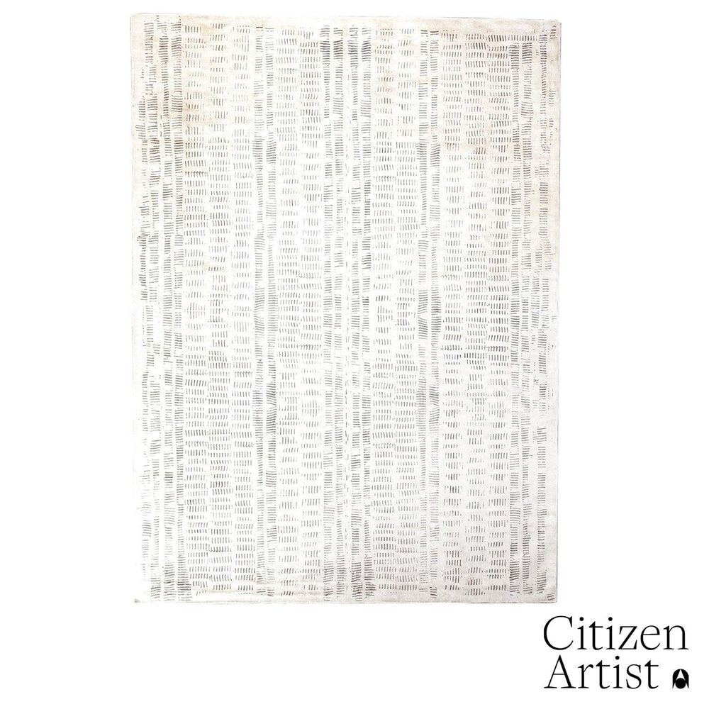 Frequency Rug, shown in cream and ivory with wool, textile fiber, and floor covering.