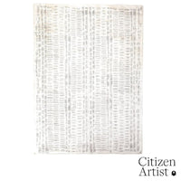 Frequency Rug, shown in cream and ivory with wool, textile fiber, and floor covering.