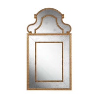Philippe Wall Mirror, shown in antique gold and silver with wood, mirror glass, and wall-mounting design.