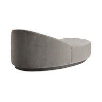 Turner Chaise Sharkskin Velvet Grey Ash, Right Arm