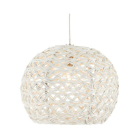 Alternate view of Piero White 15-Light Linear Multi-Drop Pendant in white and off-white.