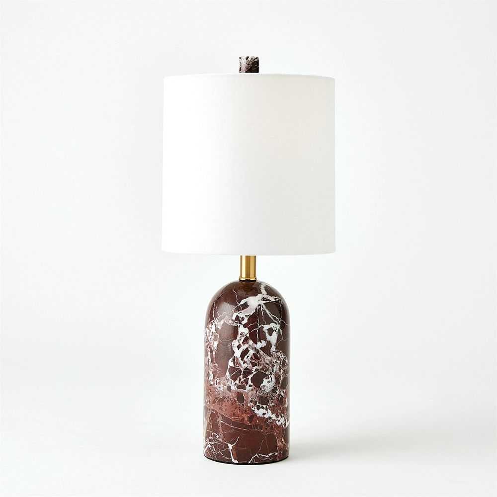 Callanish Marble Lamp-Maroon-Lg