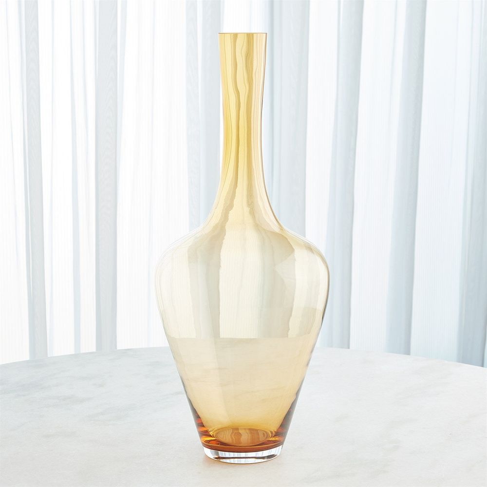 Ambrosia Vase-Caramel-Sm