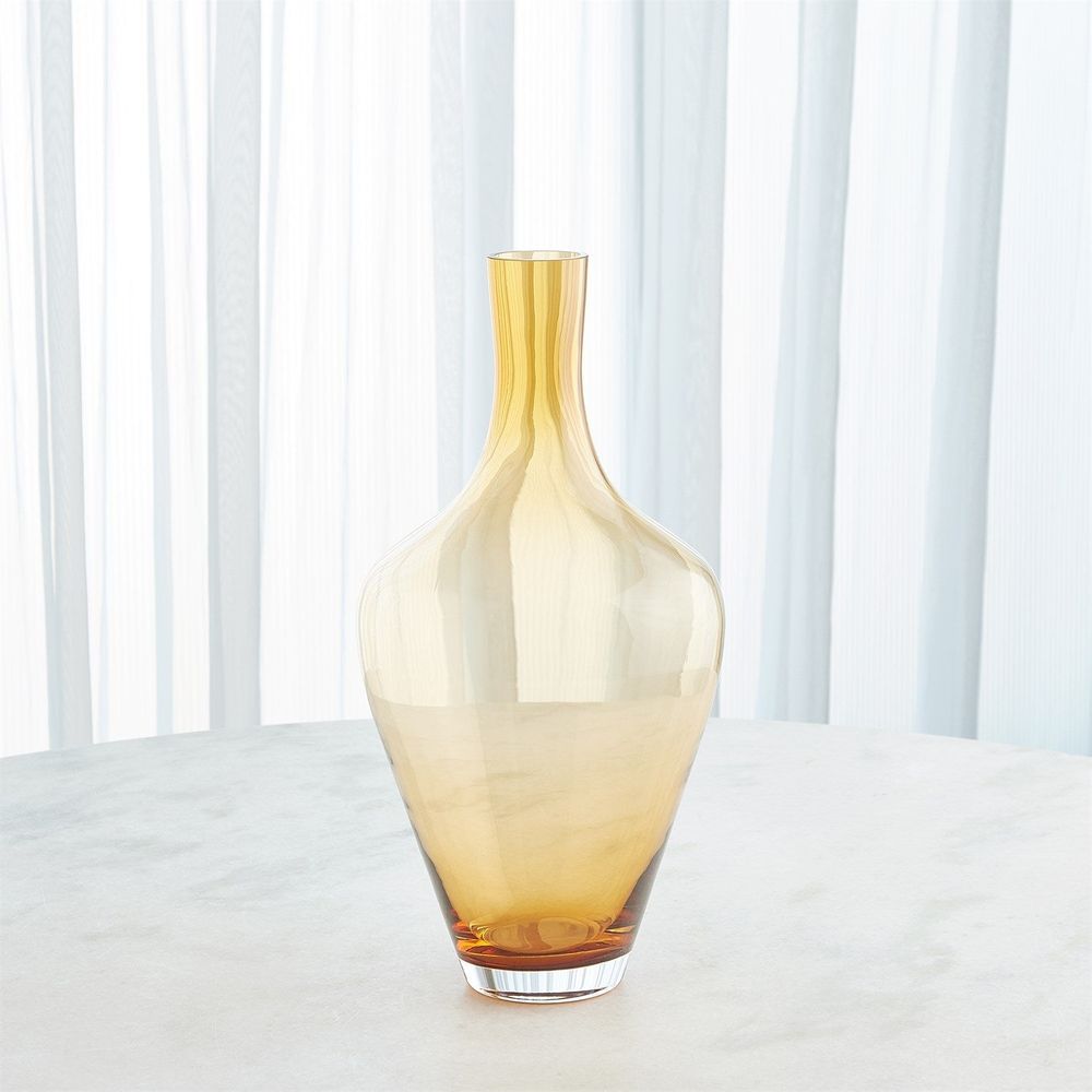 Ambrosia Vase-Caramel-Sm