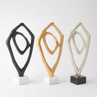 Interplay Sculpture-Gold Leaf