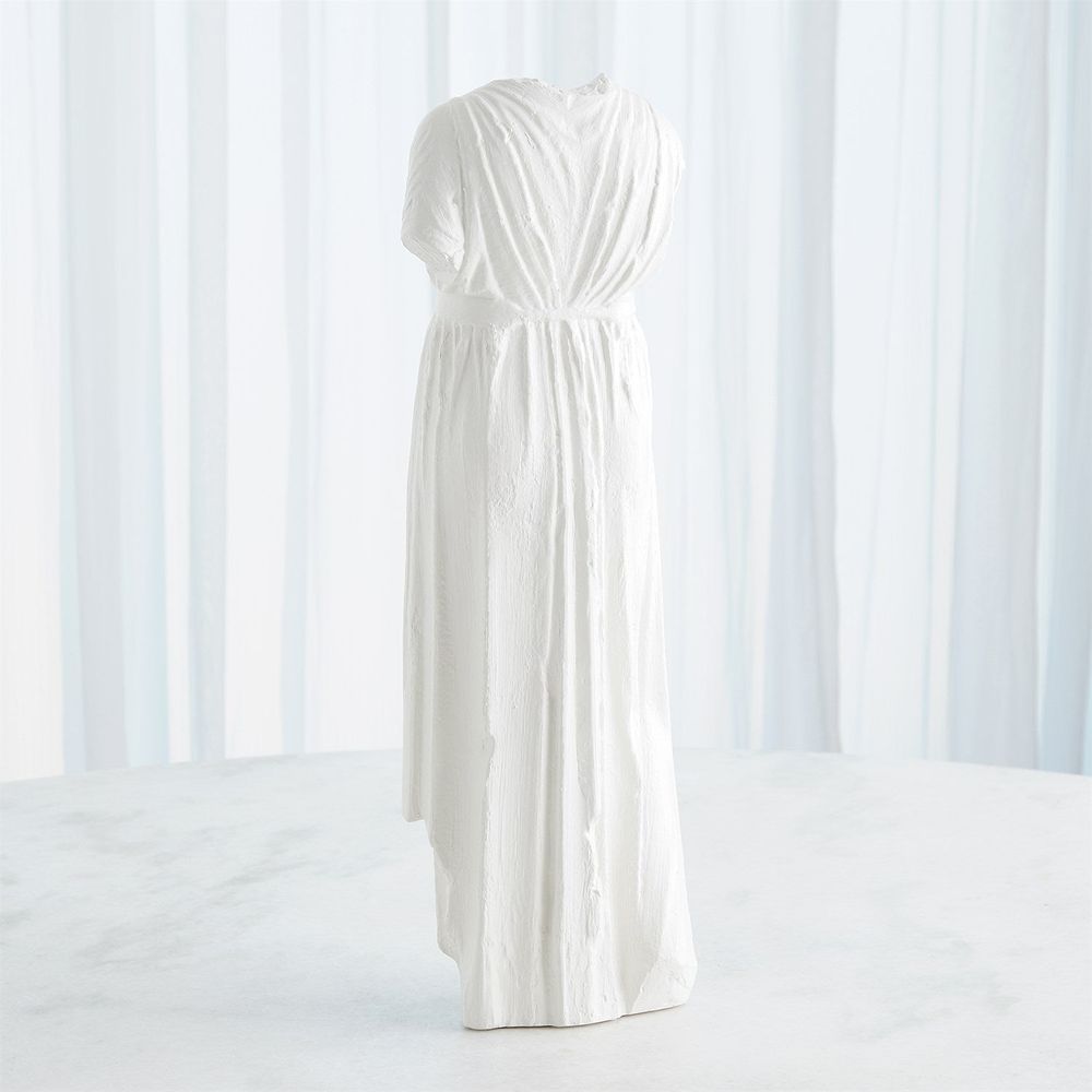 Greco Vase-Matte White-Lg