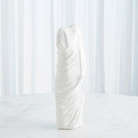 Greco Vase-Matte White-Lg
