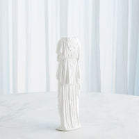 Greco Vase-Matte White-Lg