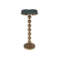 Side Tables Quatrefoil Green Accent Table