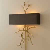 Alternate view of Twig Wall Sconce in champagne gold and dark bronze.