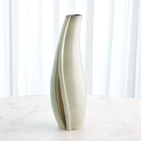 Rift Vase-Washed Green-Lg