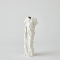 Greco Vase-Matte White-Lg