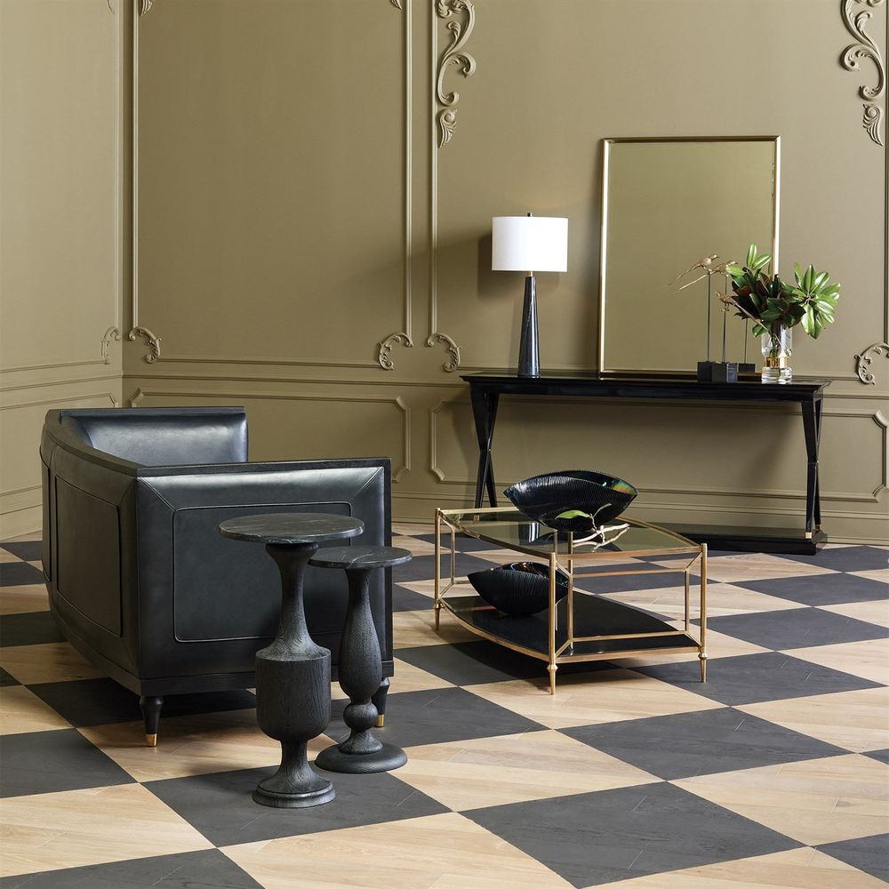 Pinnacle Marble Lamp-Black
