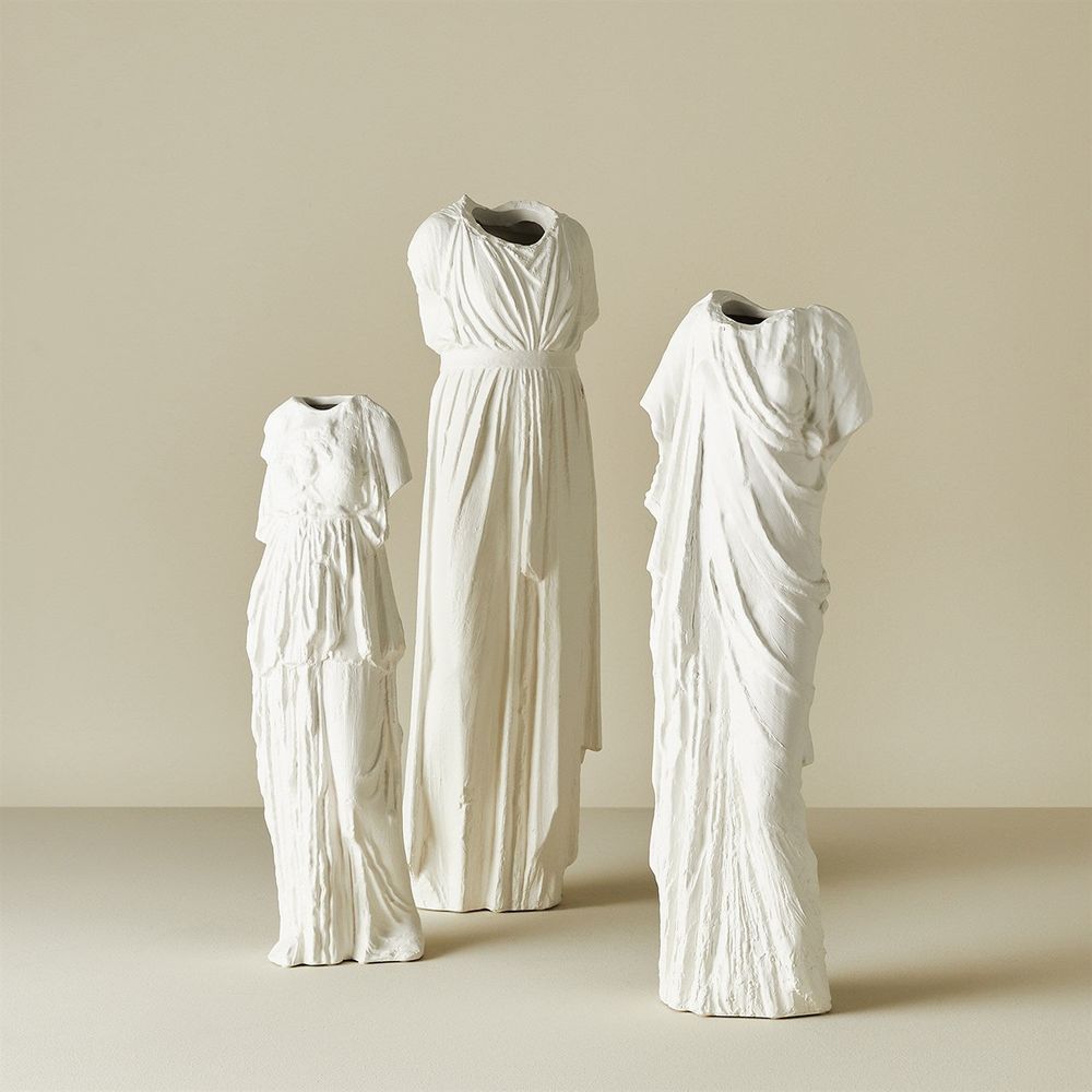 Vases Greco Vase-Matte White-Lg