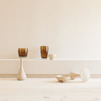 Priory Low Bowl-Travertine