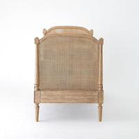 Additional view of Josephine Daybed-Bleached Oak in charcoal gray and bleached blonde oak.