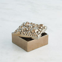 Pebbles Rectangular Box-Bronze