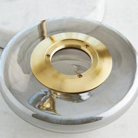 Stellar Table Lamp-Smoke/Brass