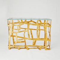 Additional view of Fragments Console in gold and black.