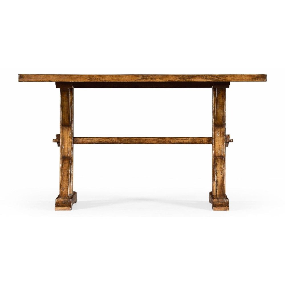 Solid Wood Dining Table-Jonathan Charles-JCHARLES-491059-90L-CFW-Dining TablesCountry Walnut-90"-27-France and Son