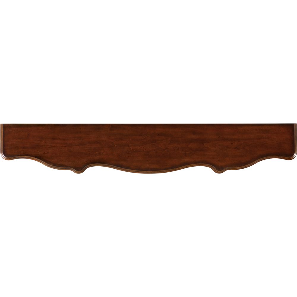 Alternate view of 72'' Hall Console, featuring stained finish, wood, burl wood veneer, and four integrated drawers.