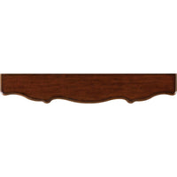 Alternate view of 72'' Hall Console, featuring stained finish, wood, burl wood veneer, and four integrated drawers.
