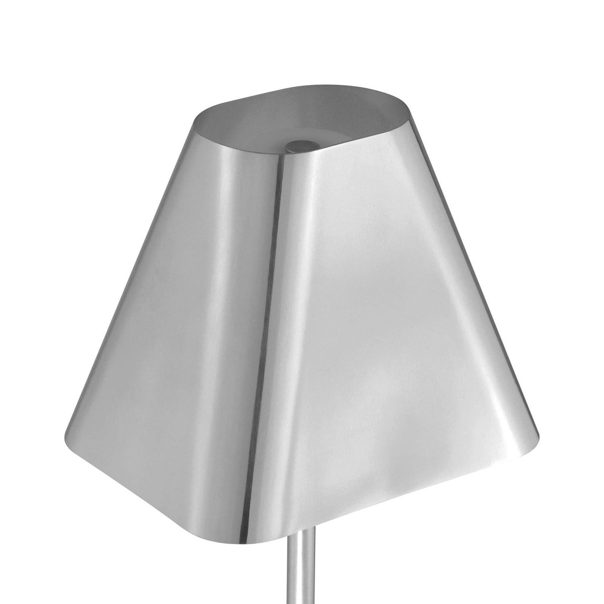 Alternate view of Gadabout Nickel Cordless Table Lamp, featuring brushed finish, metal, nickel, and cordless operation.
