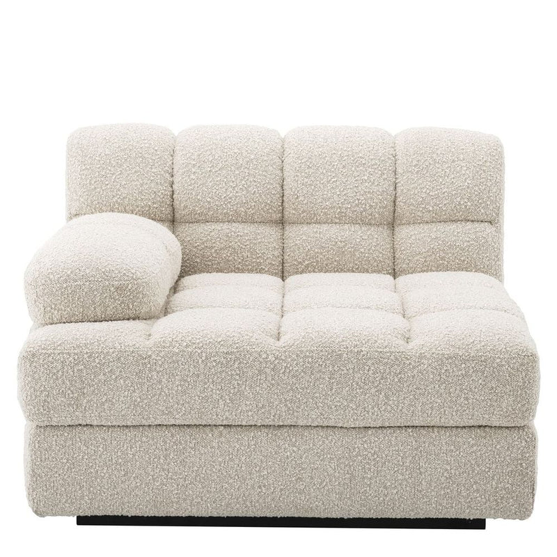 Alternate view of Sofa Dean in ivory and cream.