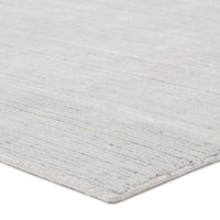 Alternate view of Blaise Handmade Solid Cream/ Gray Area Rug (9'X12') in cream and off-white.
