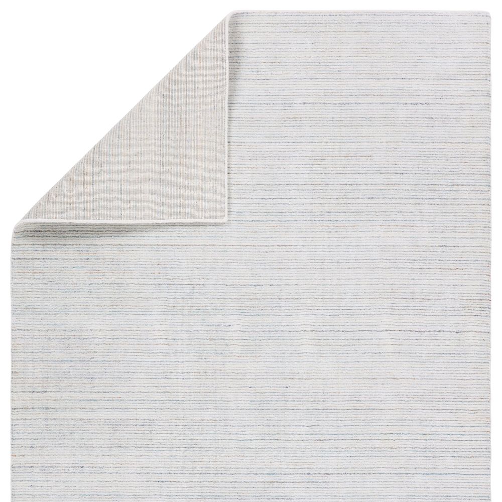Additional view of Blaise Handmade Solid Cream/ Gray Area Rug (9'X12') in cream and off-white.