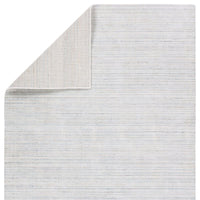 Additional view of Blaise Handmade Solid Cream/ Gray Area Rug (9'X12') in cream and off-white.