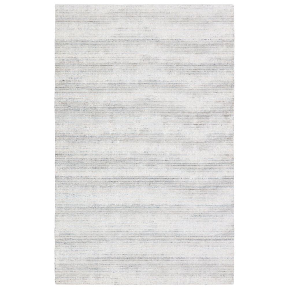 Blaise Handmade Solid Cream/ Gray Area Rug (9'X12'), shown in cream and off-white with woven fiber and yarn.