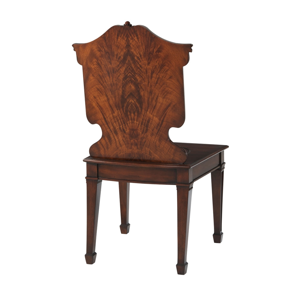 Alternate view of The Wootton Hall Accent Chair in rich medium-dark brown and warm mahogany brown.