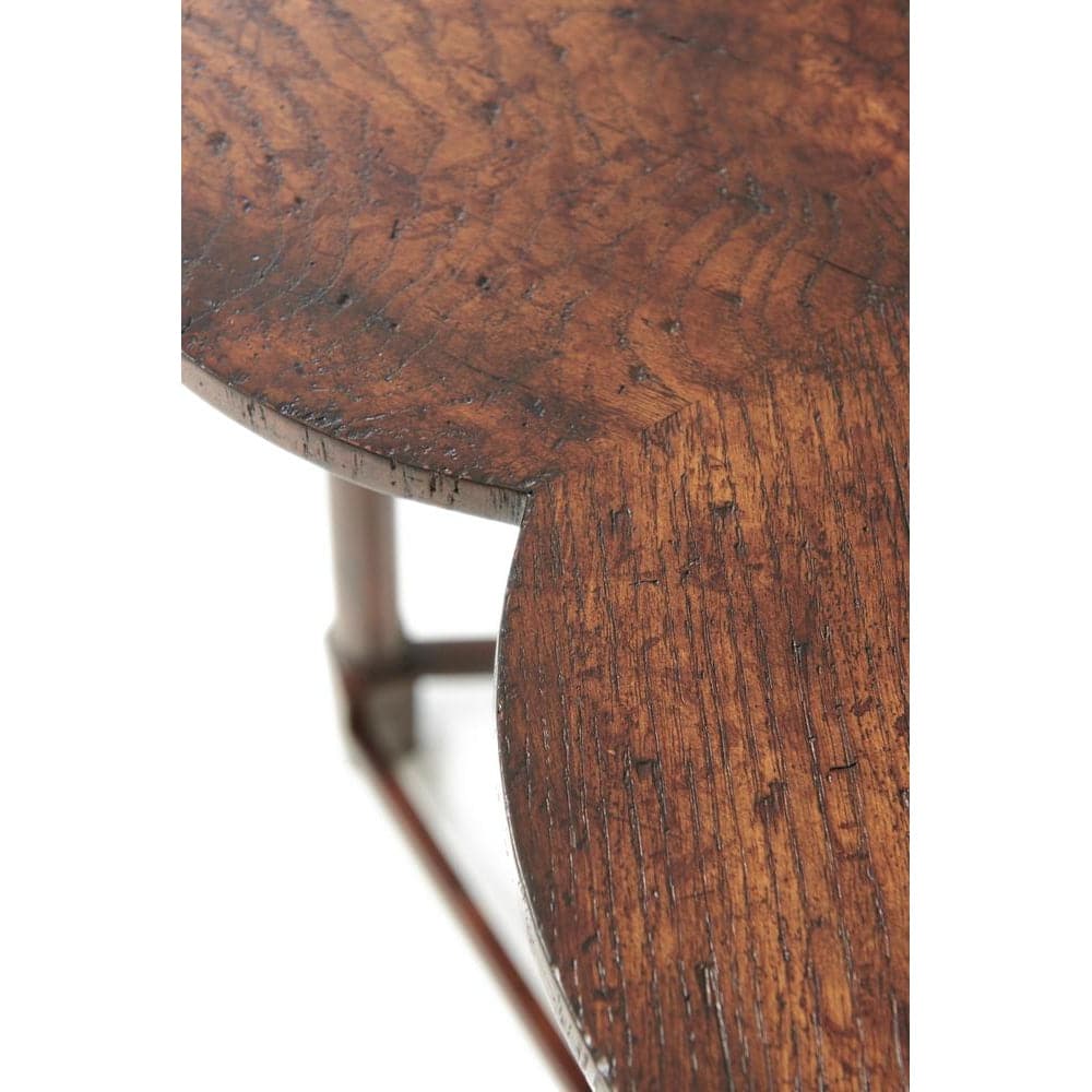 Oak Clover Accent Table-Theodore Alexander-THEO-AL50161-Side Tables-6-France and Son