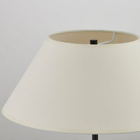 Additional view of Alameda Table Lamp in off-white and black, featuring matte finish and a tabletop freestanding base.